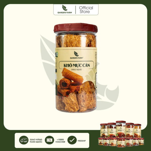 Khô mực cán GARDEN FARM Hũ 250g