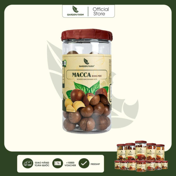 Hạt macca GARDEN FARM hũ 500g