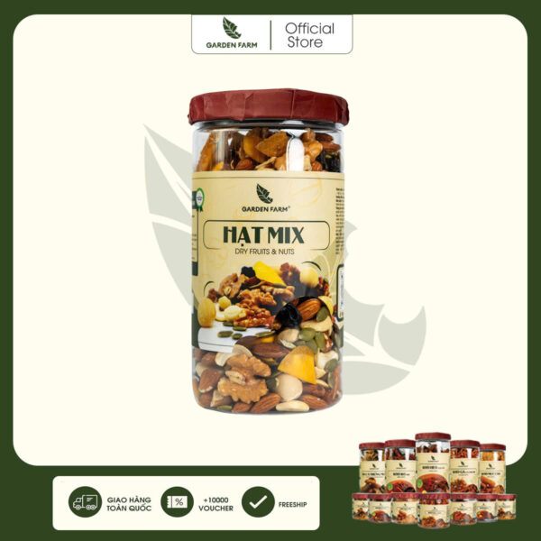 Hạt dinh dưỡng mix GARDEN FARM Hũ 500g
