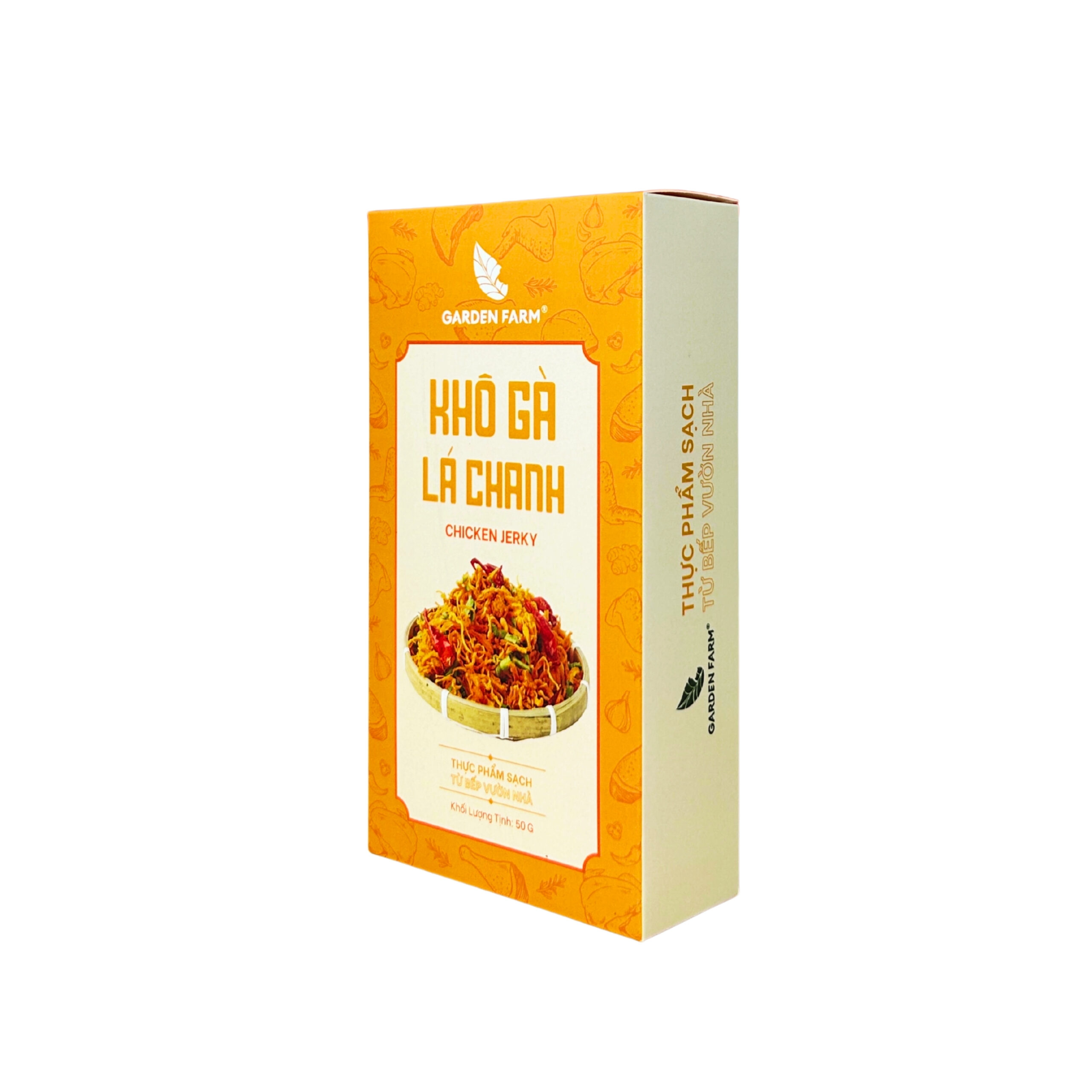 Khô gà lá chanh 50g - Hộp Giấy Garden Farm - Ảnh 3