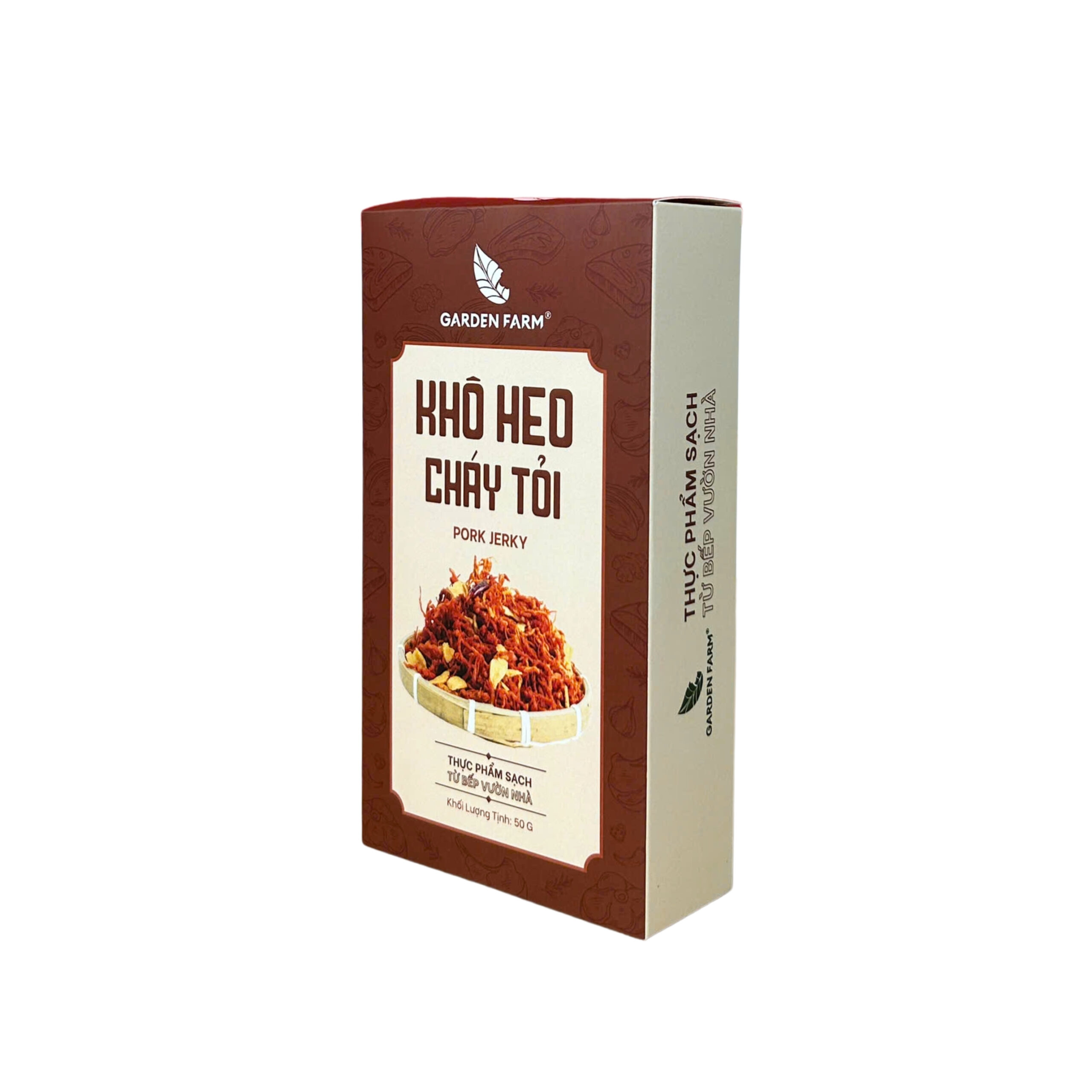 Khô heo cháy tỏi 50gr - Hộp Giấy GARDEN FARM - Ảnh 2