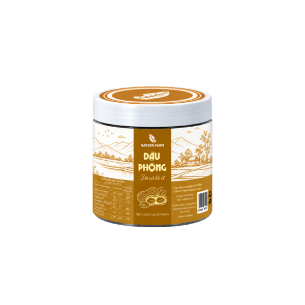 Đậu phộng tỏi ớt GARDEN FARM Hũ 100g
