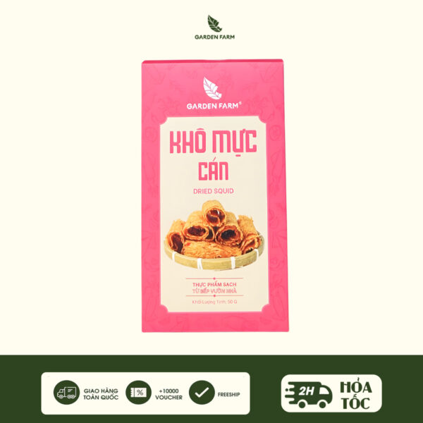 Khô Mực Cán 50g – Hộp Giấy Garden Farm
