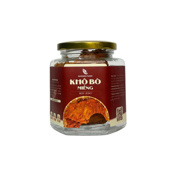 Khô bò miếng GARDEN FARM hũ thuỷ tinh 90g