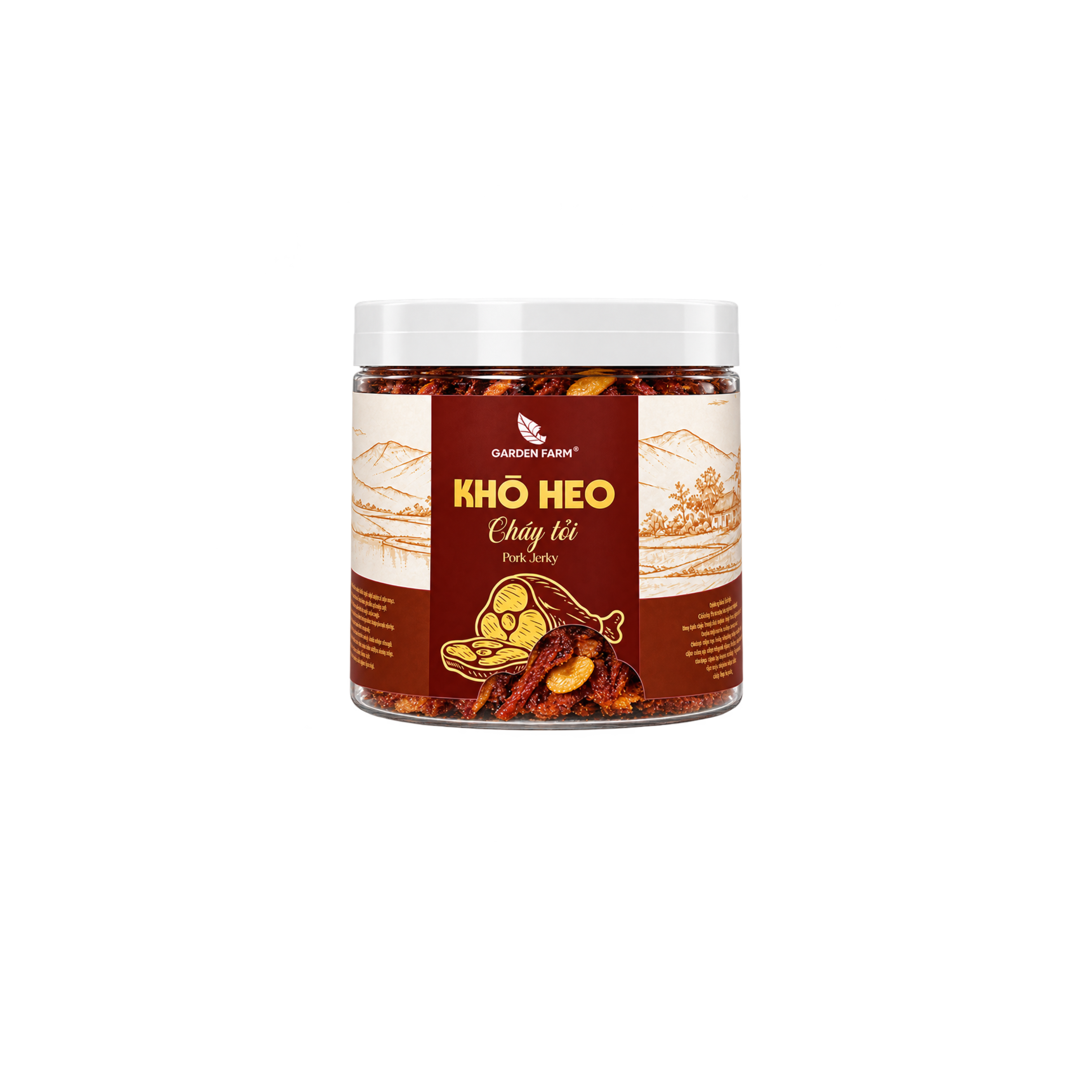 Khô heo cháy tỏi GARDEN FARM Hũ 110g