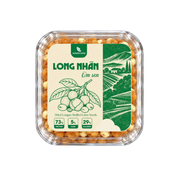Long Nhãn Ôm Sen GARDEN FARM Hộp 100g